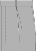 ワンタックパンツ